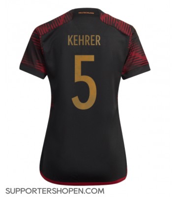 Tyskland Thilo Kehrer #5 Borta Matchtröja Dam VM 2022 Kortärmad